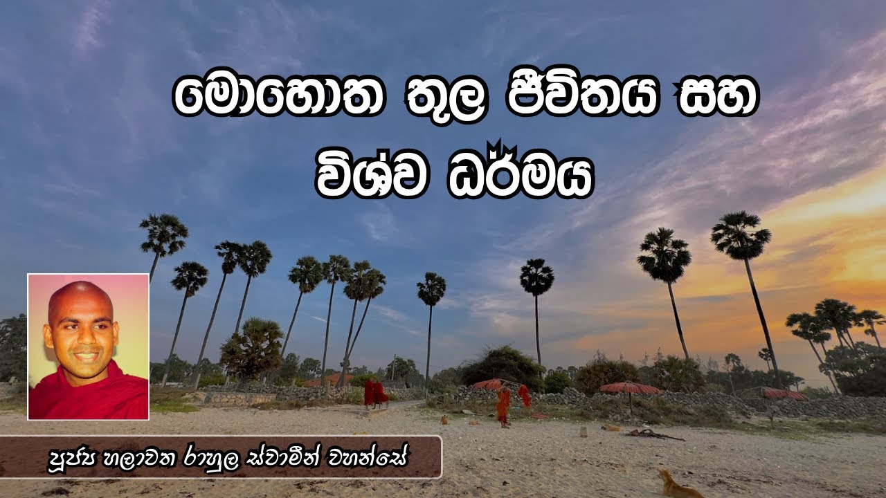 මොහොත තුල ජීවිතය සහ විශ්ව ධර්මය | පූජ්‍ය හලාවත රාහුල ස්වාමීන් වහන්සේ