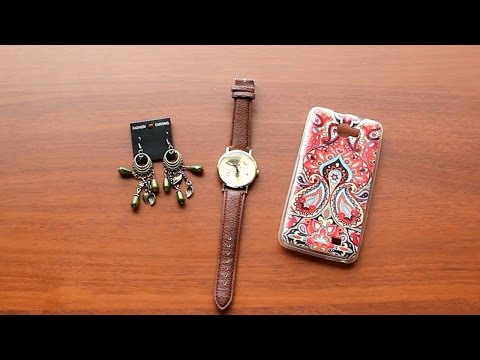 Чехол Fly IQ456 | Женские винтажные серьги | Часы | Aliexpress (Распаковка-обзор)