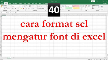 cara format sel mengatur font di excel