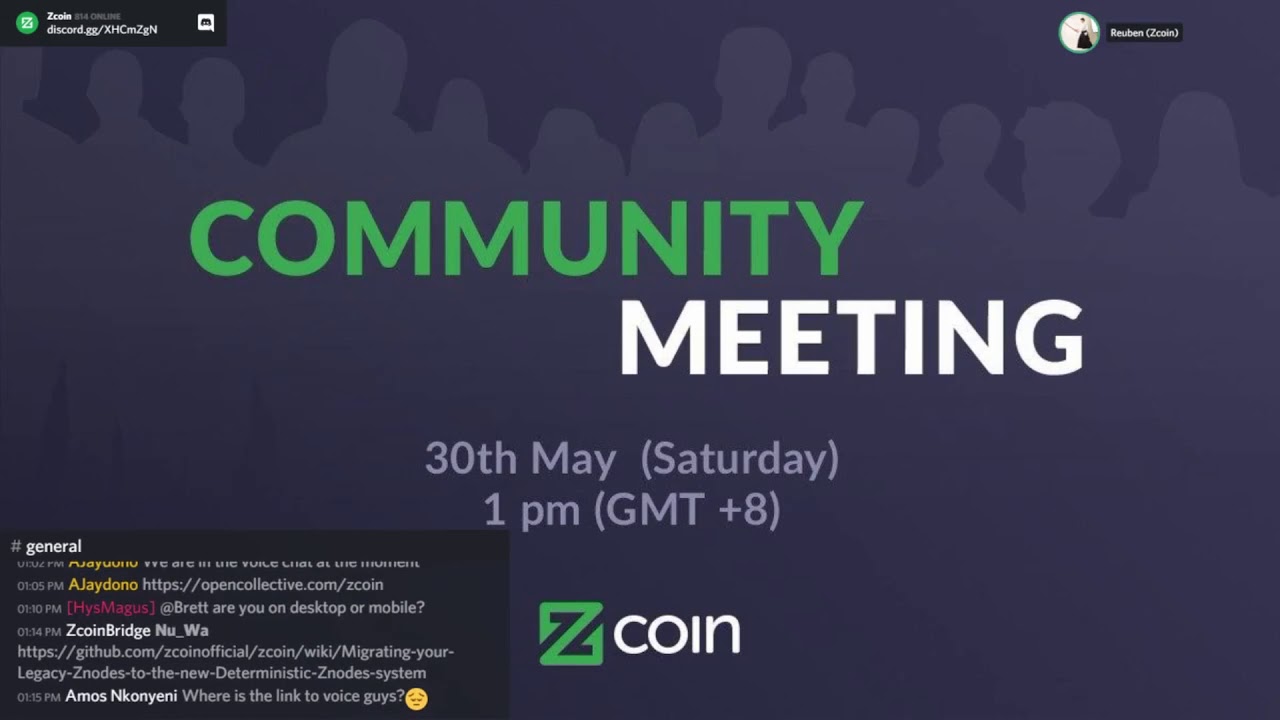 Zcoin Community Meeting #6 30 May 2020