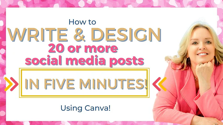 How to DESIGN and WRITE 20, 30, 100+ Social Media ...