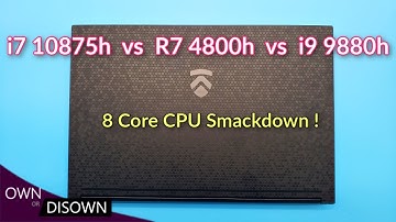i7 10875h vs i9 9880h vs Ryzen 7 4800h - How fast is Intel 10th Gen ?