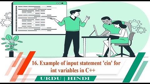16. Example of input statement 