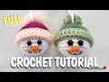 Free Snowman Head Baubles Crochet Pattern Tutorial (Hooked On Patterns)