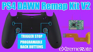 PS4 Controller Back Buttons & Trigger Stop - eXtremeRate DAWN 2.0 Remap Kit Installation Guide - YouTube