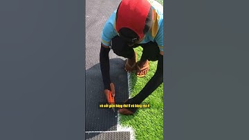 Hướng dẫn cắt đường line trắng cho sân cỏ nhân tạo #sanconhantao #conhantao #thicongsanconhantao