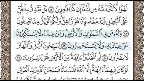 سورة الانبياء الصفحة 323 الشيخ محمد صديق المنشاوي