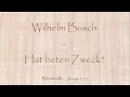 Hat beten zweck  wilhelm busch