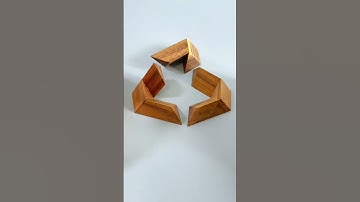 Can you make a pyramid with three pieces? #puzzle #iq #iqtest