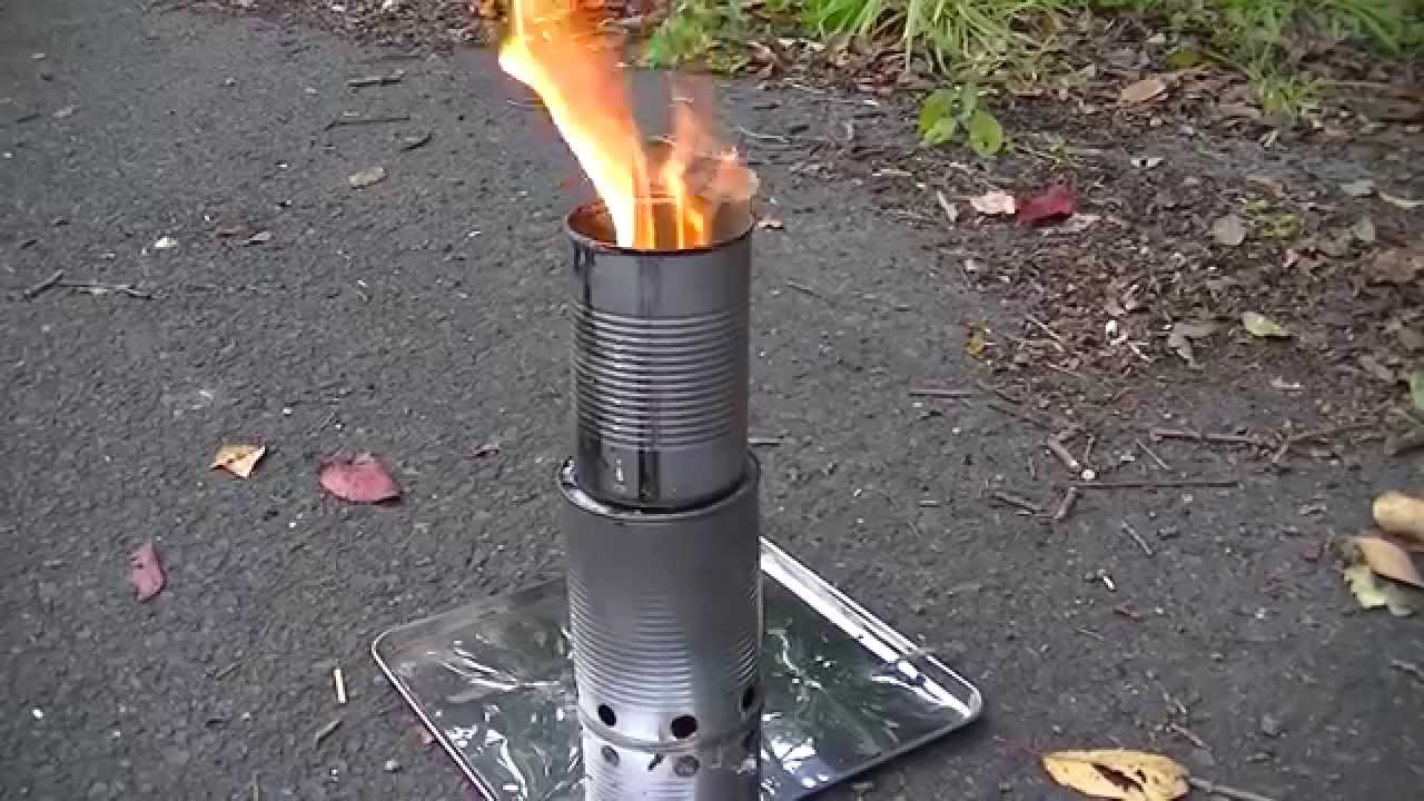 ウッドガスストーブへの道 その４ 500ml湯沸しと煙突効果実験 Youtube