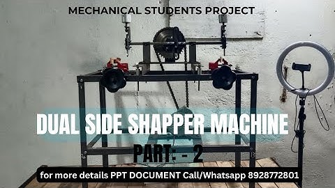Dual Side Shapper Machine assembly video | mechanical project | new mechanical project ideas 2023