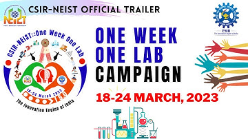 CSIR-NEIST: ONE WEEK ONE LAB PROGRAM