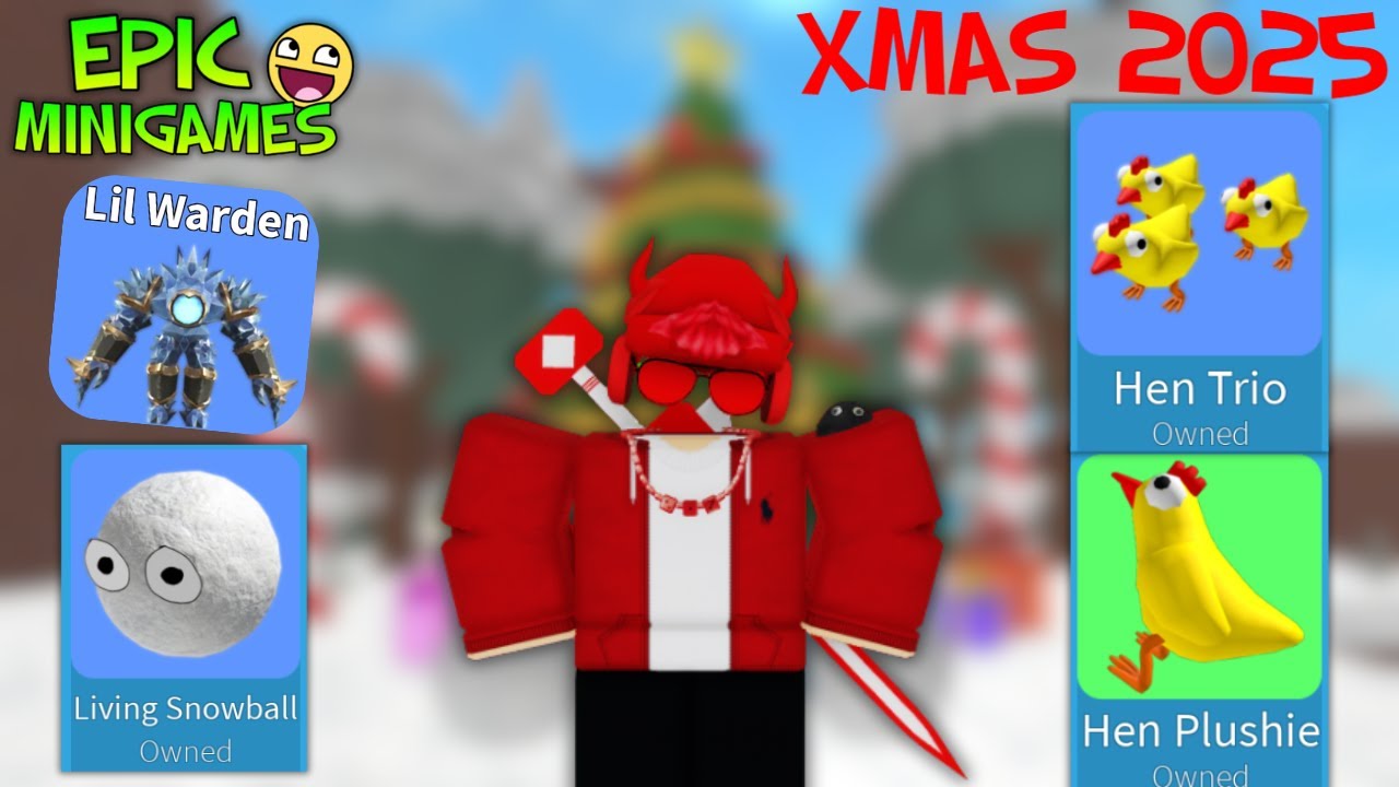 Gumball Machine, Lil Warden, Hen Items, Bauble Items & More! [RBLX: Epic Minigames]
