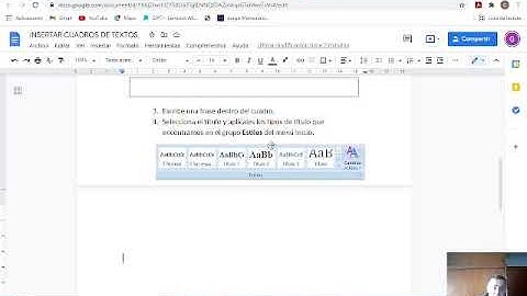 Insertar Cuadros de Textos en Word y Documentos de Google