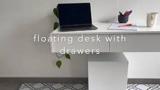 ODEzen floating desk with drawers for Takealot