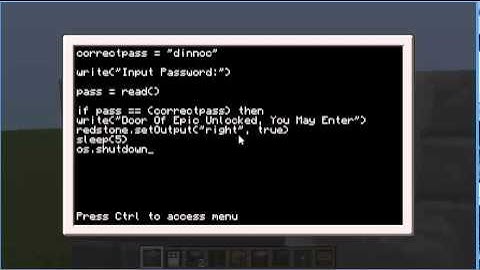 Minecraft: ComputerCraft Locked Doors Tutorial