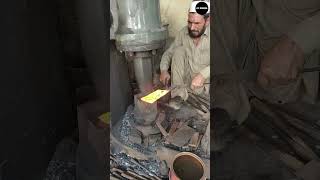 Forging of Heavy-Duty Meat Cleaver Chopping Butcher Knife From Old Truck Leaf Spring