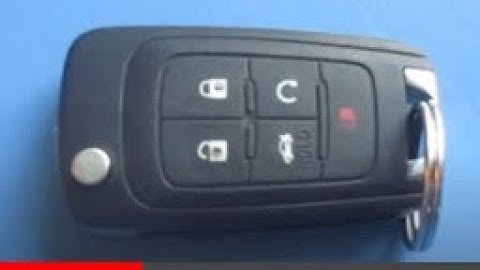 How to change key FOB battery Chevy Camaro Equinox Cruze Impala Malibu Sonic 5 Button Remote