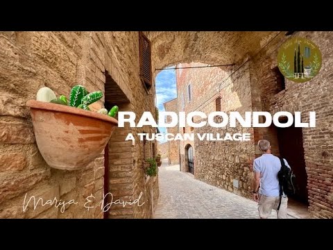 Radicondoli Tuscany Italy -  Visit this beautiful historical hilltop village near Sienna with us.