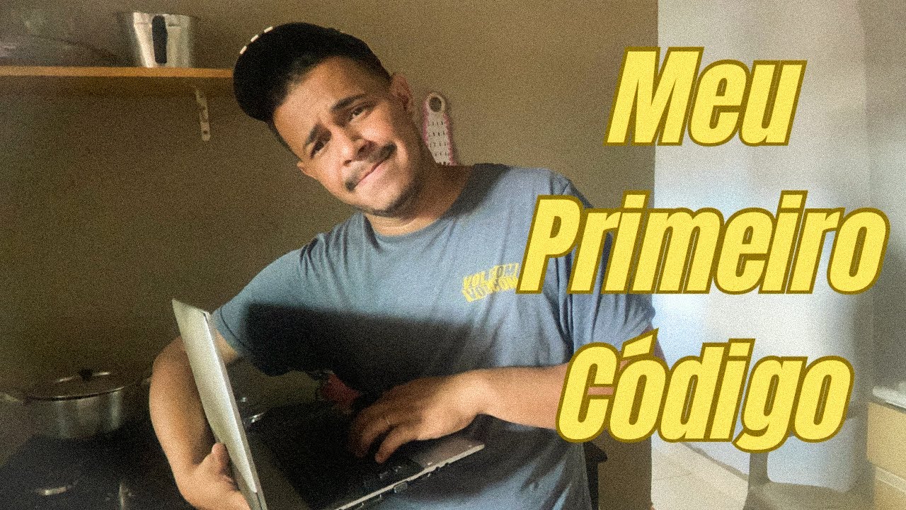 Meu primeiro código na programação! - YouTube