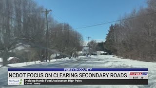 NCDOT focuses on clearing secondary roads in Forsyth County
