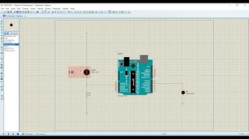 simulasi sensor cahaya LDR arduino dengan proteus