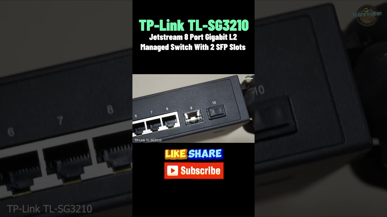 TL-SG3210, JetStream 8-Port Gigabit L2+ Managed Switch with 2 SFP Slots