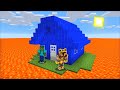 Minecraft DON'T ENTER THE WATER HOUSE IN THE LAVA WORLD IN MINECRAFT !! HOUSE MOD !! Minecraft Mods