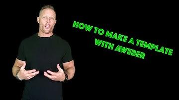 How to make a template with Aweber| Email Marketing With Aweber