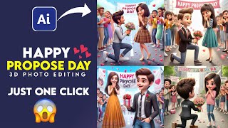 Happy propose day Ai photo editing|| Propose day photo editing|| Ai photo editing screenshot 2