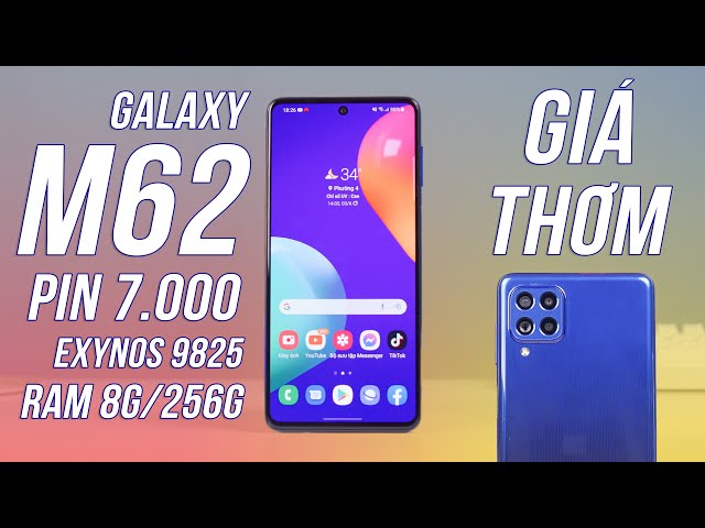 Đánh Giá Galaxy M62 Đầu Tiên Việt Nam - Pin Khủng 7.000mAh, Exynos 9825 8G/256G, Màn Hình Cực Đẹp