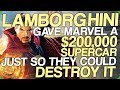 Lamborghini Gave Marvel a $200,000 Supercar Just so They Could Destroy it (Honest Advertising)