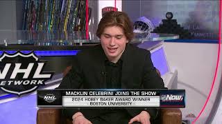 Macklin Celebrini on the NHL Draft, his hockey journey and more