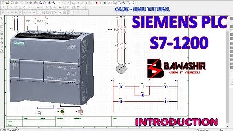 S7-1200 SIEMENS PLC basic on/off simulation with Cade-SIMU #industrial  @bawashir #automation