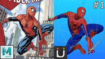 How to animate spider-man swinging | animBots temp controls