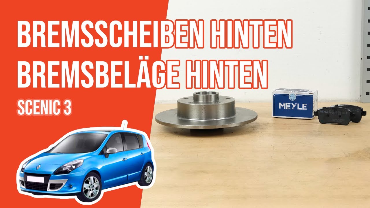 Renault Grand Scenic 3 Bremsen Hinten Wechseln Wie Scenic 3 Bremsscheiben hinten, Bremsbeläge hinten wechseln 🚗 - YouTube