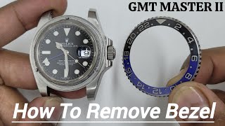 How To Remove and Assemble Bezel of ROLEX 116710 MASTER 2