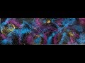 Galaxy resin pour painting