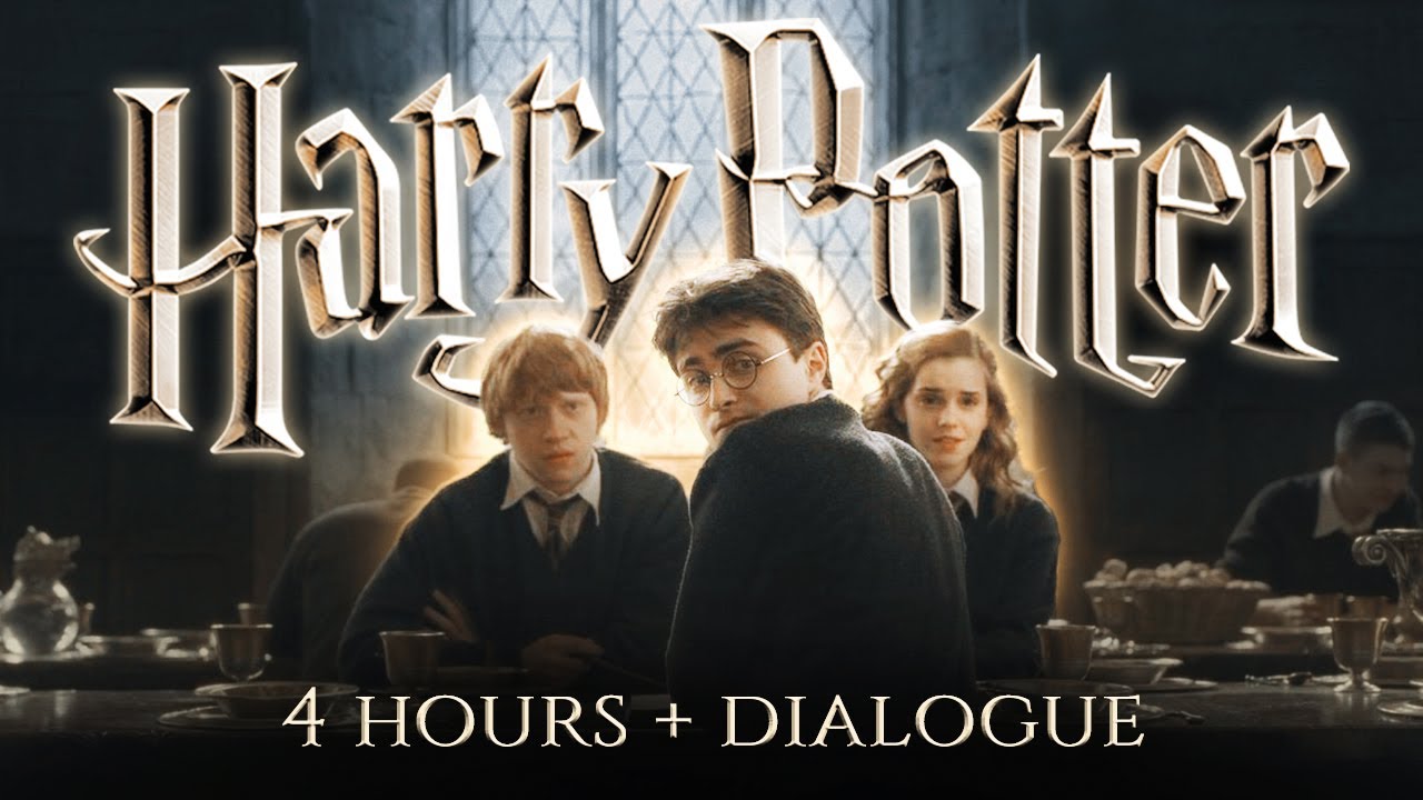 [4 Hours] Harry Potter ASMR Ambience + Dialogue ◈ Study \u0026 Relax w/ the Characters ◈ Multiple Scenes
