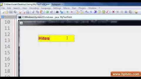 Swing Hindi 015   JTextField 03   How to set Font color and background color of a JTextField   YouTu