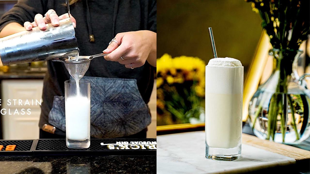 Cocktails at Bar De Bex: Ramos Gin Fizz