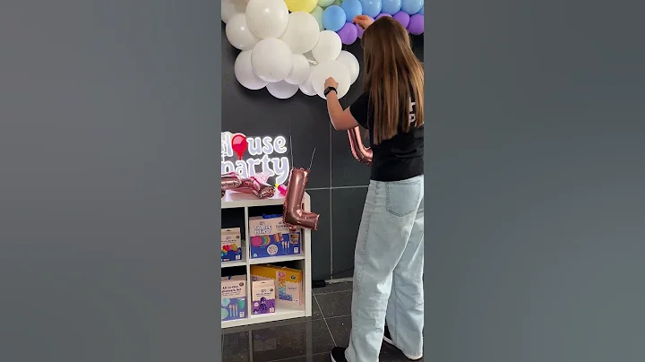 Rainbow Balloon Setup with 'LUCKY' Foil Letters! 🎈 Lucky Party Decor!