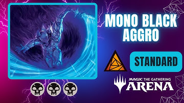 💀💀💀 Mono Black Aggro | Standard | MTG Arena Gameplay | OM1/SPM | BO1