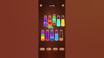 102 lvl color water sort game #colorwatergame #asmr #games #gameout