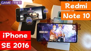 Xiaomi Redmi Note 10 против iPhone SE 2016 в игровом тесте?! Кто лучше?