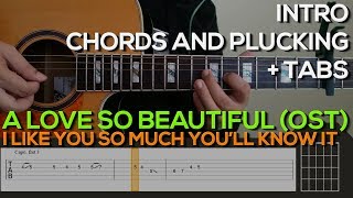 A Love So Beautiful (OST) - I Like You So Much You'll Know It Guitar Tutorial [CHORDS + TABS] chords