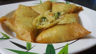 Chicken N Cheese Chinese Samosa/Make N Freeze (Ramzan Special)