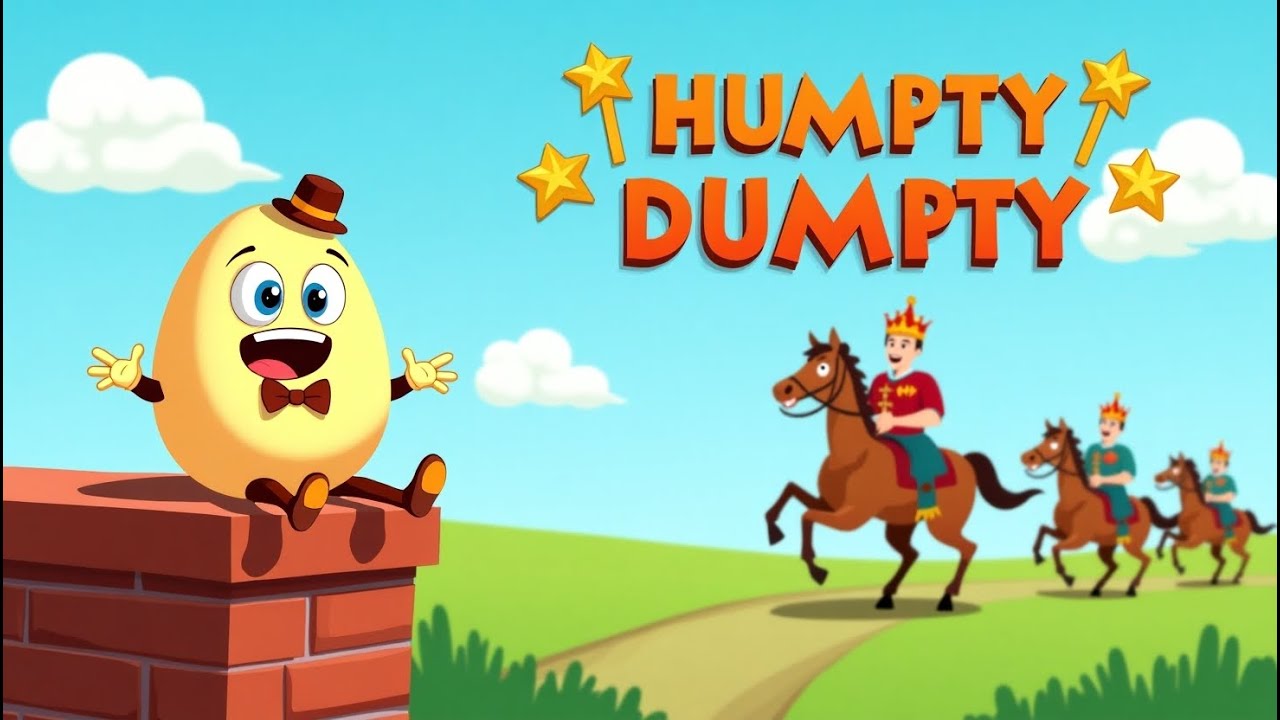 🎵 Humpty Dumpty’s Great Fall | Fun Animated Nursery Rhyme for Kids 🥚 ...