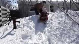 Ava Sledding