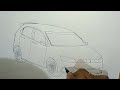 How to draw a volkswagen polo car 